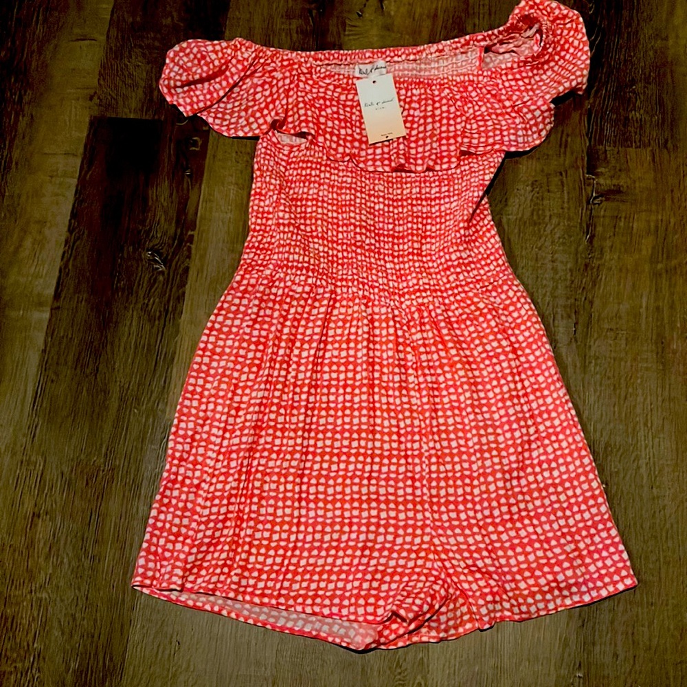 NWT Kiwi and Punch Coral Beach Romper